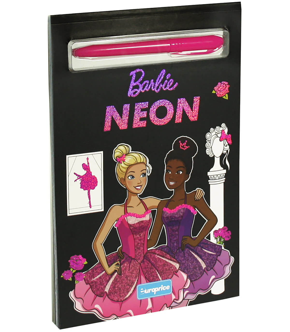 КНИЖКА ЗА ОЦВЕТЯВАНЕ BARBIIE NEON 64 СТР. С МАРКЕР Europrice