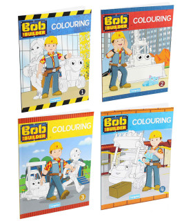 КНИЖКА ЗА ОЦВЕТЯВАНЕ BOB THE BUILDER COLORING 32 СТР. 4 ВИДА Europrice