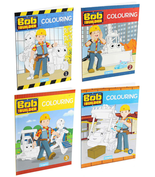 КНИЖКА ЗА ОЦВЕТЯВАНЕ BOB THE BUILDER COLORING 32 СТР. 4 ВИДА Europrice