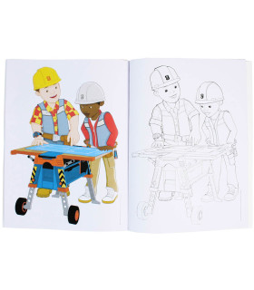 КНИЖКА ЗА ОЦВЕТЯВАНЕ BOB THE BUILDER COLORING 32 СТР. 4 ВИДА Europrice