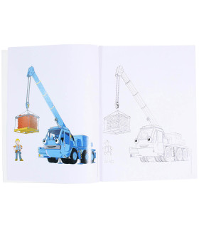КНИЖКА ЗА ОЦВЕТЯВАНЕ BOB THE BUILDER COLORING 32 СТР. 4 ВИДА Europrice
