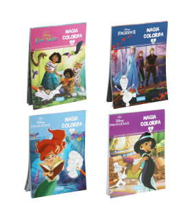 ТЕФТЕР КНИЖКА ЗА ОЦВЕТЯВАНЕ DISNEY MAGIA COLORIDA 96 СТР. 4 ВИДА Europrice