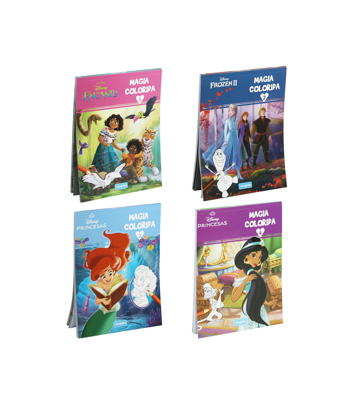 ТЕФТЕР КНИЖКА ЗА ОЦВЕТЯВАНЕ DISNEY MAGIA COLORIDA 96 СТР. 4 ВИДА Europrice