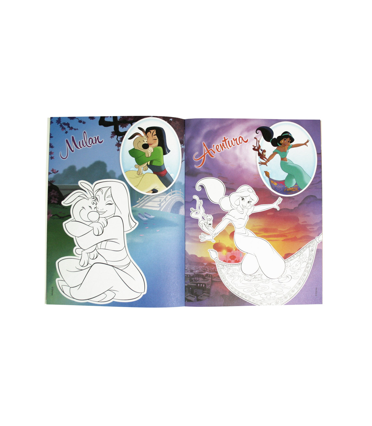 КНИЖКА ЗА ОЦВЕТЯВАНЕ DISNEY PRINCESS 16 СТР. + СТИКЕРИ 3 ВИДА Europrice