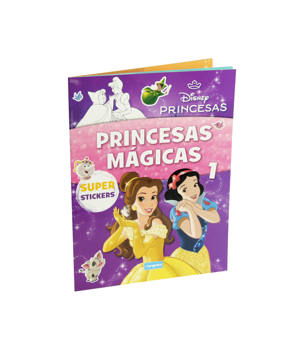 КНИЖКА ЗА ОЦВЕТЯВАНЕ DISNEY PRINCESS 16 СТР. + СТИКЕРИ 3 ВИДА Europrice