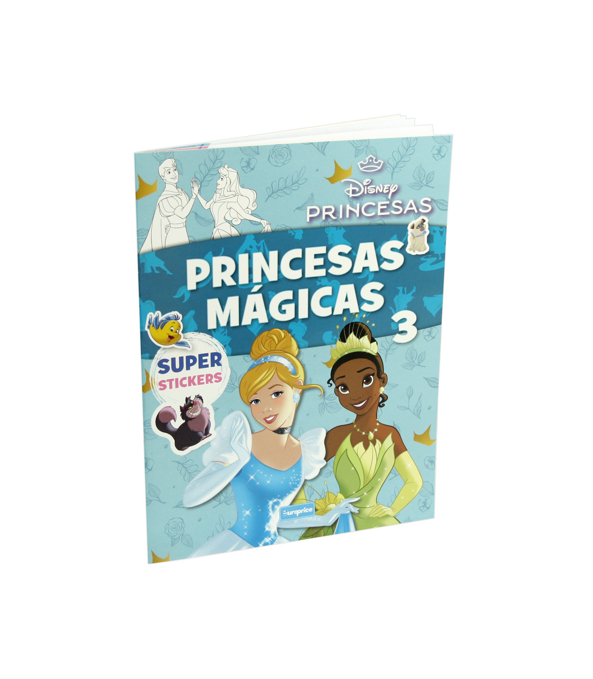 КНИЖКА ЗА ОЦВЕТЯВАНЕ DISNEY PRINCESS 16 СТР. + СТИКЕРИ 3 ВИДА Europrice