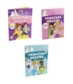 КНИЖКА ЗА ОЦВЕТЯВАНЕ DISNEY PRINCESS 16 СТР. + СТИКЕРИ 3 ВИДА