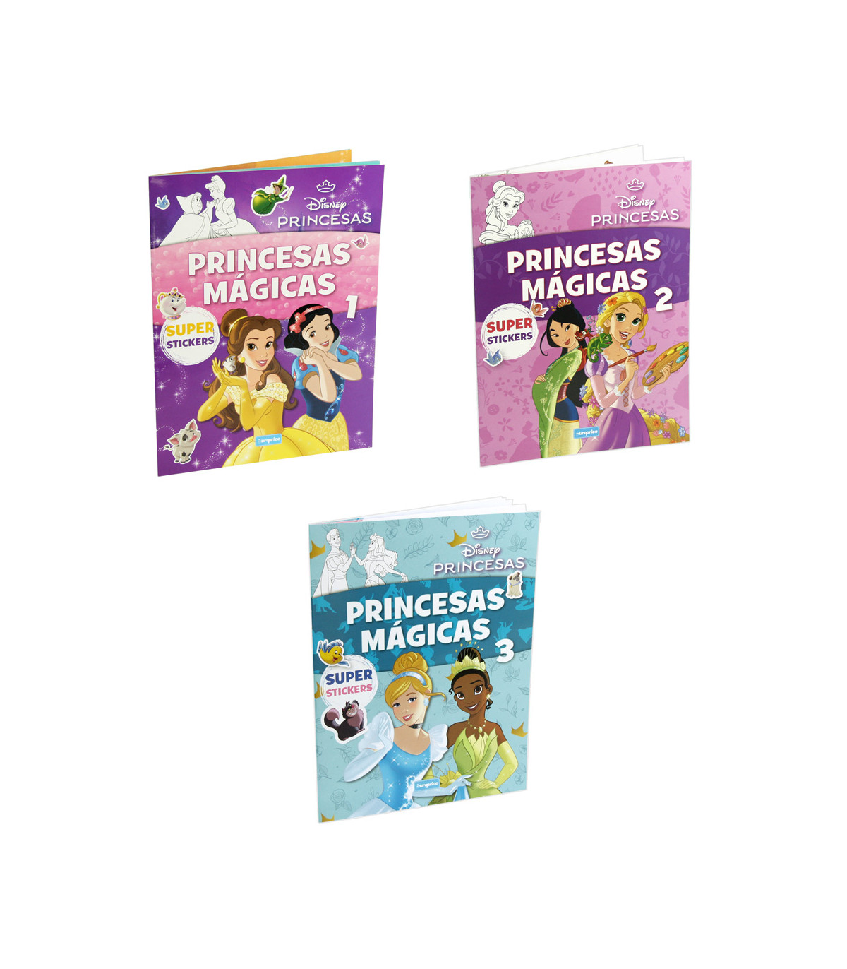 КНИЖКА ЗА ОЦВЕТЯВАНЕ DISNEY PRINCESS 16 СТР. + СТИКЕРИ 3 ВИДА Europrice