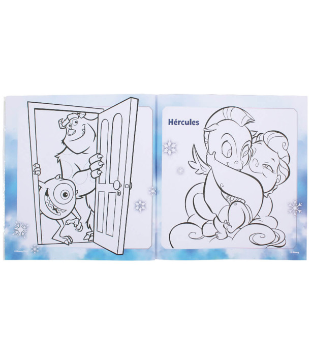 КНИЖКА ЗА ОЦВЕТЯВАНЕ DISNEY 24 СТР. + 45 СТИКЕРА МЕТАЛИК 3 ВИДА Europrice