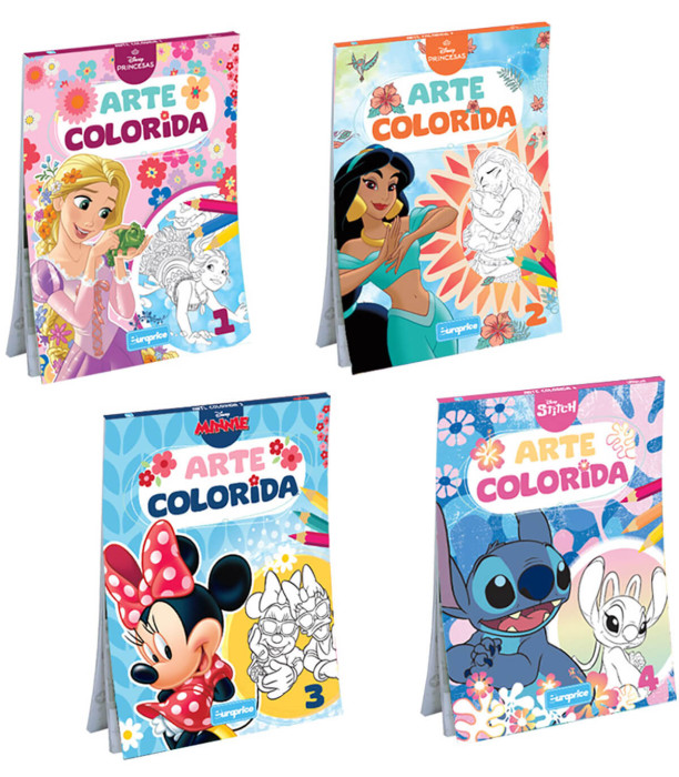 ТЕФТЕР КНИЖКА ЗА ОЦВЕТЯВАНЕ DISNEY ARTE COLORIDA 64 СТР. 4 ВИДА Europrice
