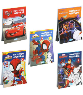 ТЕФТЕР КНИЖКА ЗА ОЦВЕТЯВАНЕ DISNEY ГЕРОИ 96 СТР. 5 ВИДА Europrice