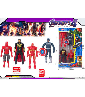 4 ФИГУРИ СУПЕРГЕРОИ МАЛКИ В КУТИЯ Armtoys