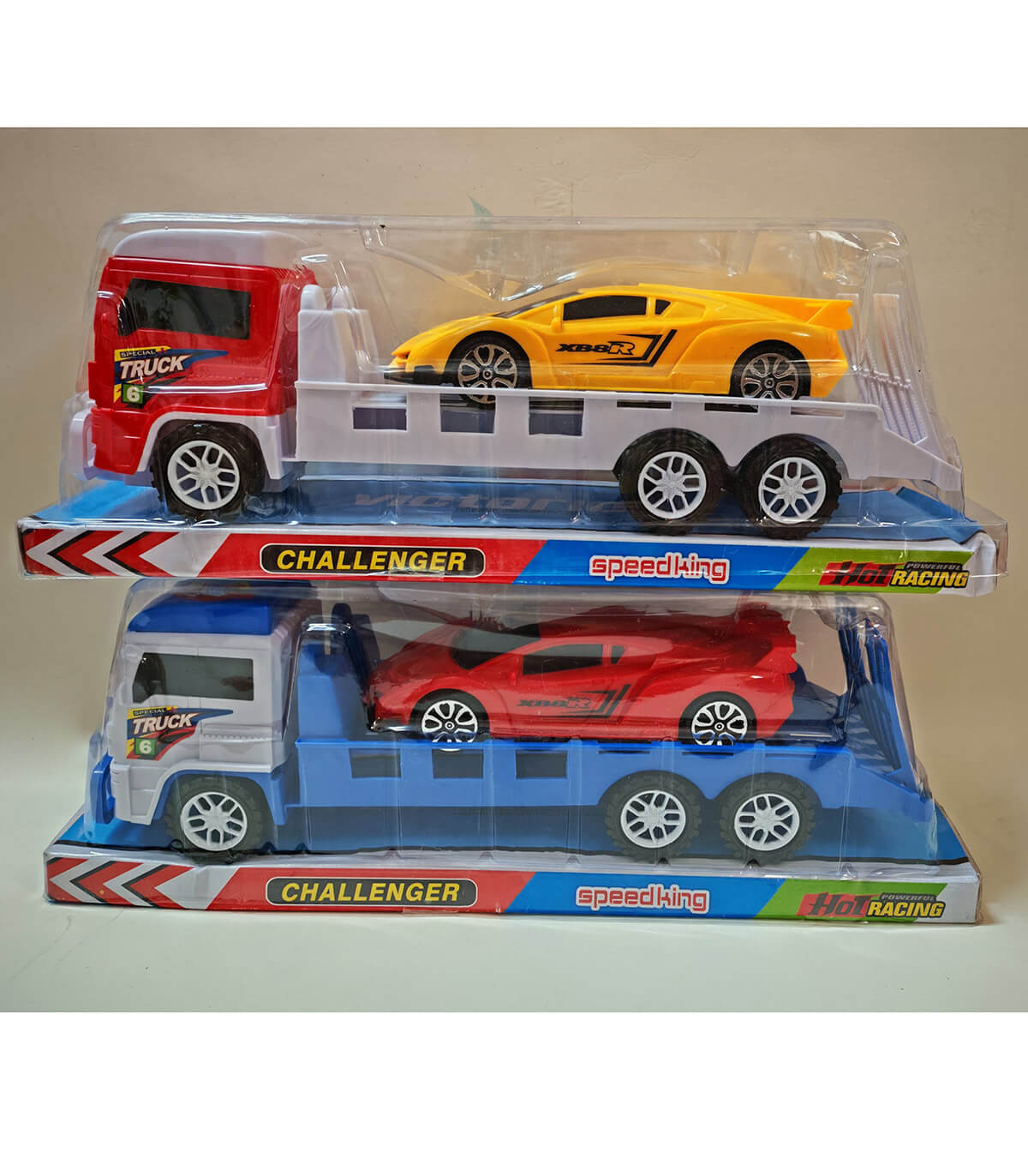 ДЕТСКИ КОМПЛЕКТ КАМИОН ВОЗИ СПОРТНА КОЛА В БЛИСТЕР 32 СМ Armtoys