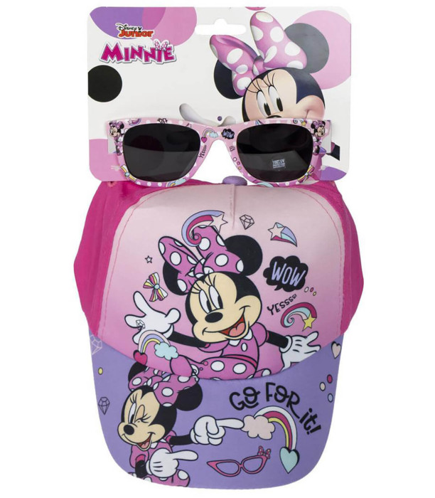 ДЕТСКА ШАПКА С КОЗИРКА 51 СМ + СЛЪНЧЕВИ ОЧИЛА MINNIE Cerda