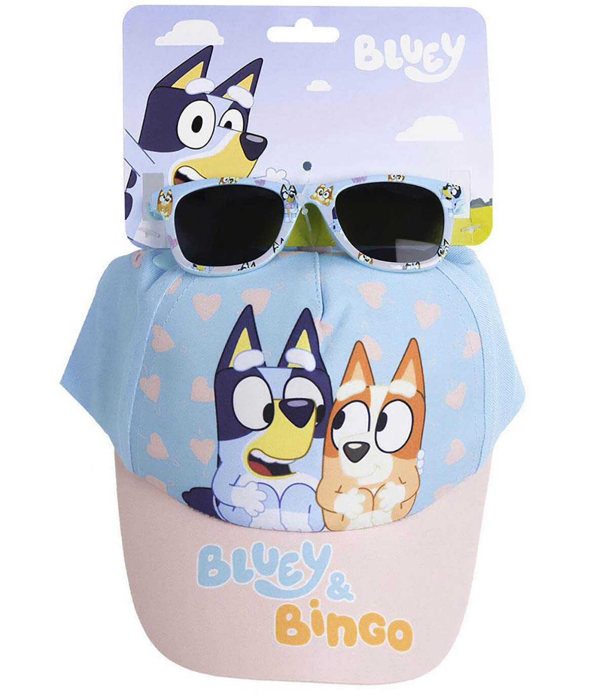 ДЕТСКА ШАПКА С КОЗИРКА 51 СМ + СЛЪНЧЕВИ ОЧИЛА BLUEY Cerda
