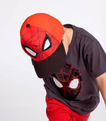 ДЕТСКА ШАПКА С КОЗИРКА И АПЛИКАЦИЯ SPIDERMAN 53 СМ Cerda