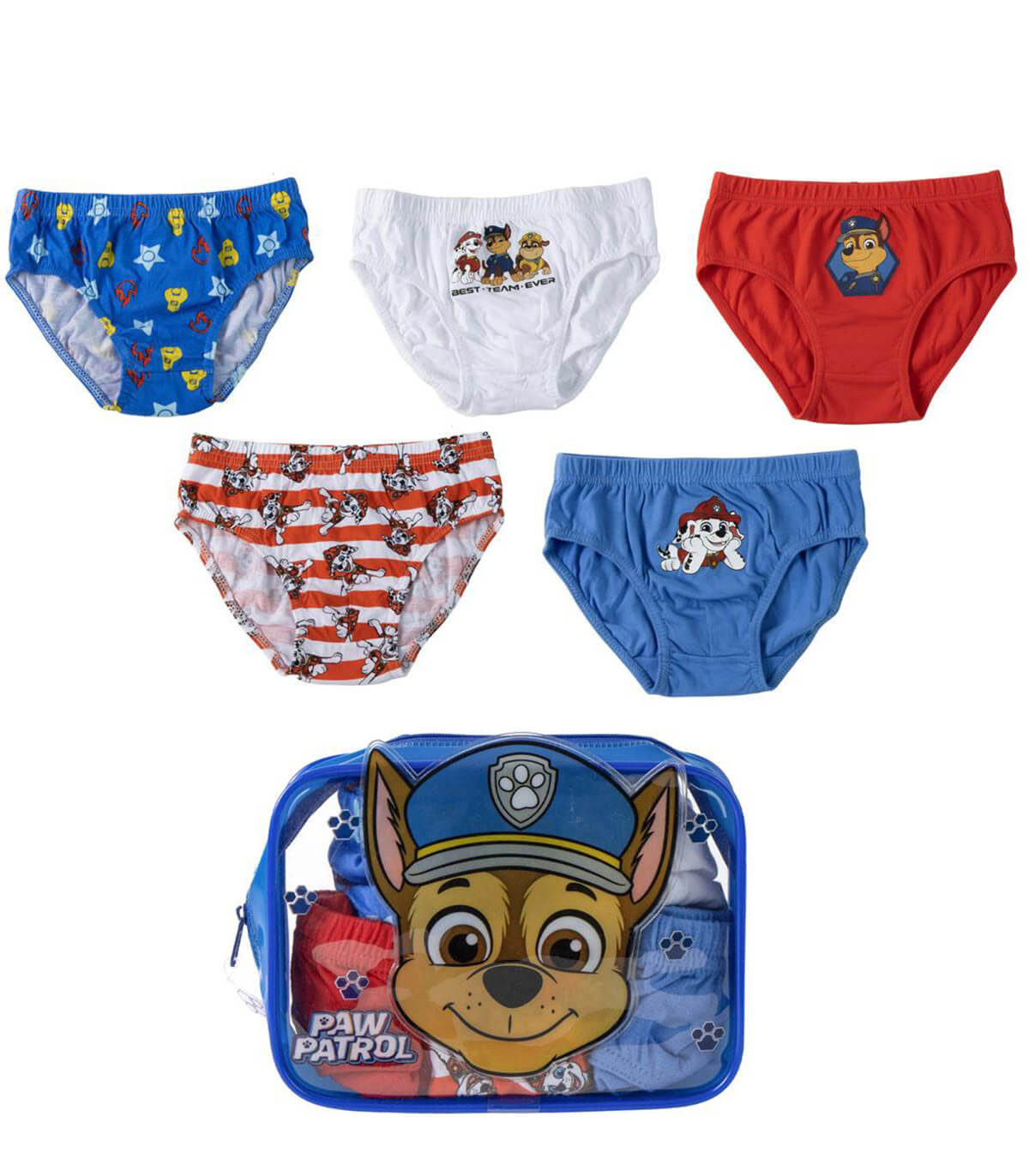ДЕТСКО БЕЛЬО ЗА МОМЧЕ 5 БР. В ЧАНТА PAW PATROL 2-8 ГОД. Cerda