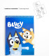 РИСУВАТЕЛЕН КОМПЛЕКТ С ТЕФТЕР И СТИКЕРИ BLUEY Cerda