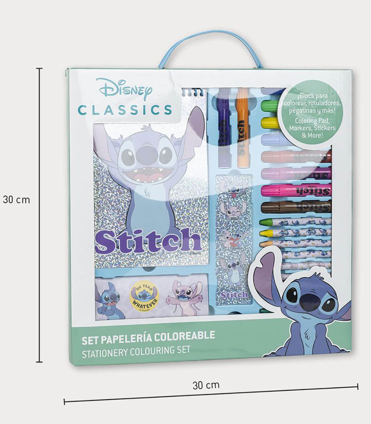 РИСУВАТЕЛЕН КОМПЛЕКТ С ТЕФТЕР И СТИКЕРИ STITCH Cerda