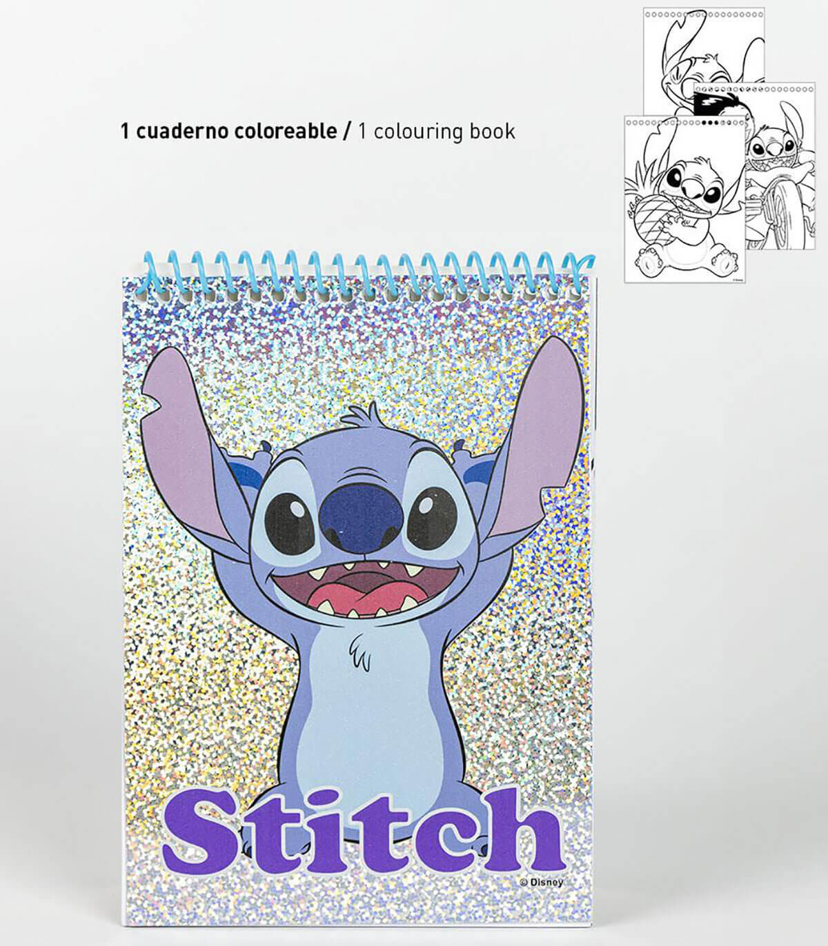 РИСУВАТЕЛЕН КОМПЛЕКТ С ТЕФТЕР И СТИКЕРИ STITCH Cerda