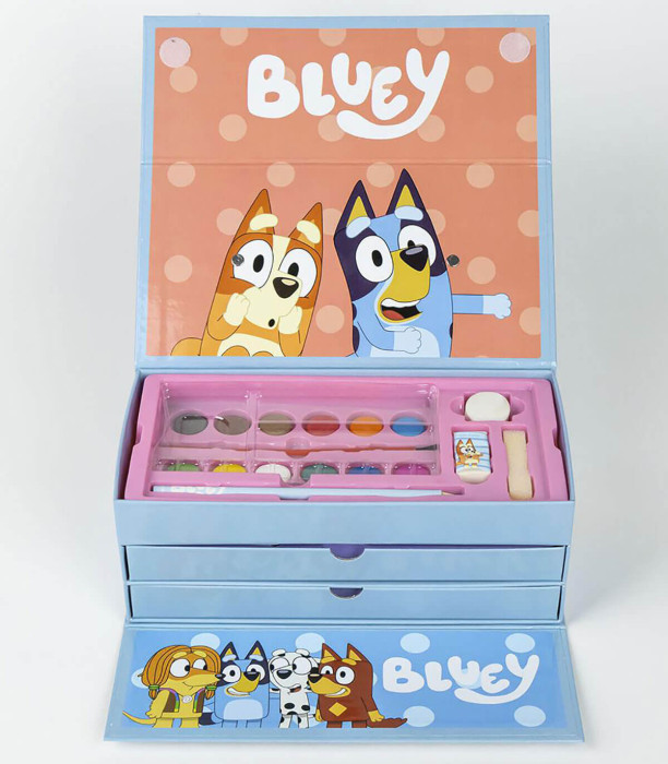 ТРИЕТАЖЕН КУФАР ЗА РИСУВАНЕ BLUEY Cerda