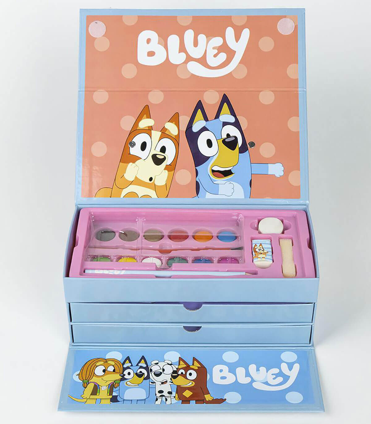ТРИЕТАЖЕН КУФАР ЗА РИСУВАНЕ BLUEY Cerda
