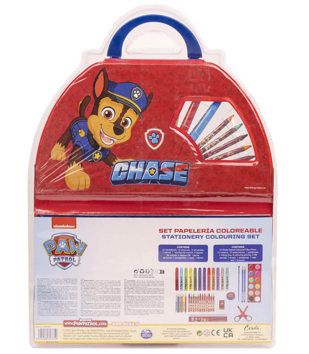 УЧЕНИЧЕСКИ КОМПЛЕКТ ЗА РИСУВАНЕ 50 ЧАСТИ В БЛИСТЕР PAW PATROL Cerda