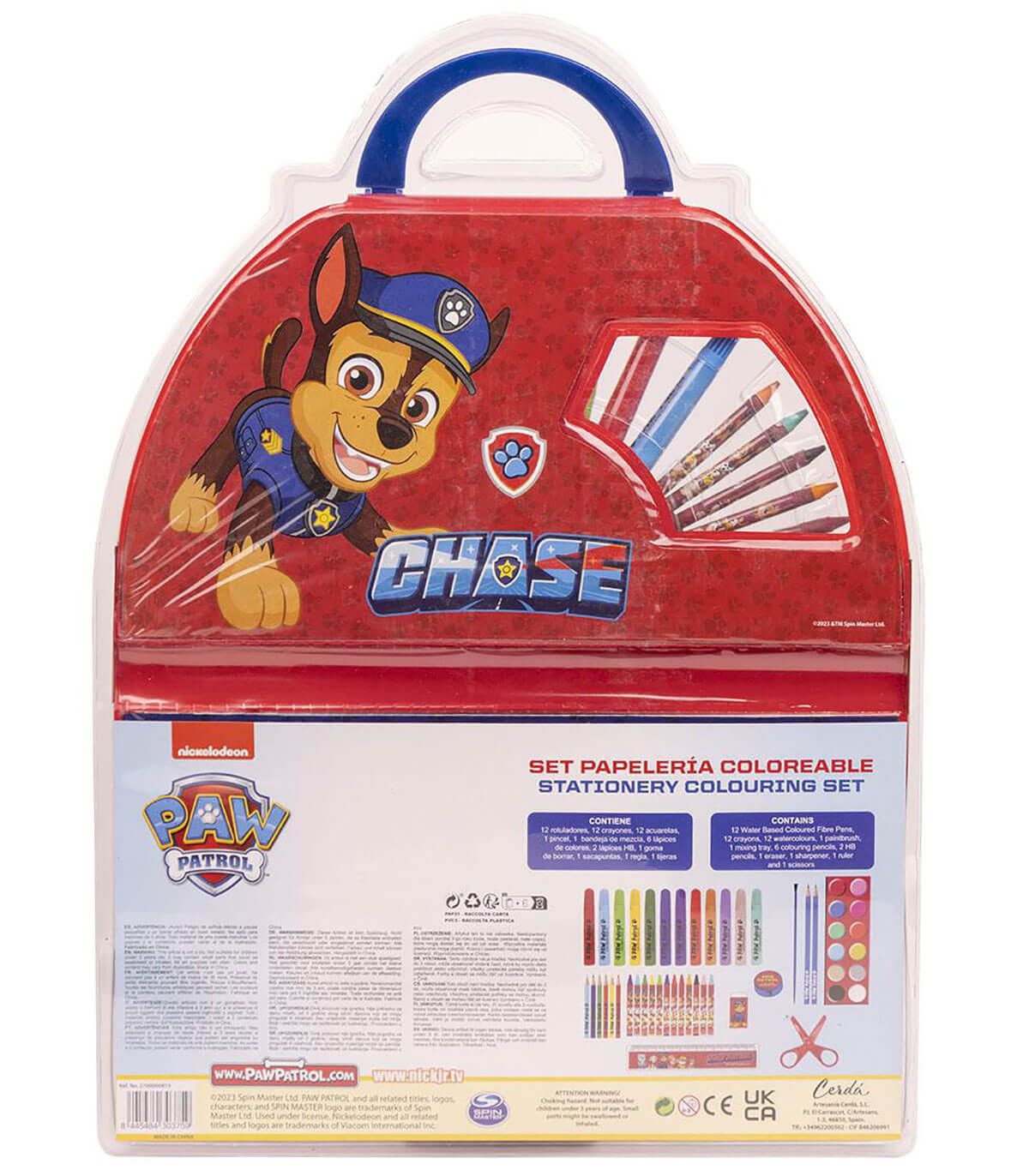УЧЕНИЧЕСКИ КОМПЛЕКТ ЗА РИСУВАНЕ 50 ЧАСТИ В БЛИСТЕР PAW PATROL Cerda