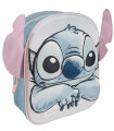 ДЕТСКА РАНИЦА 3D STITCH С УШИ 31X30 СМ