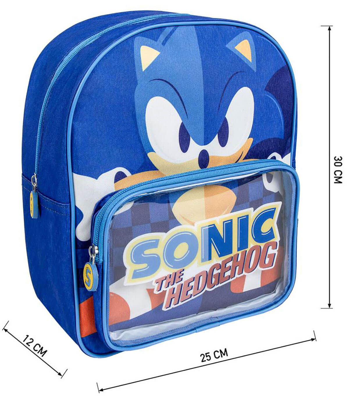 ДЕТСКА РАНИЦА С ПРЕДЕН ДЖОБ SONIC 32Х28 СМ Cerda
