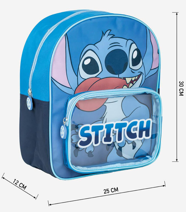 ДЕТСКА РАНИЦА С ПРЕДЕН ДЖОБ STITCH 30Х25 СМ Cerda
