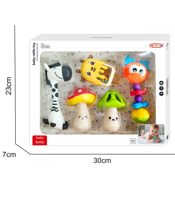 БЕБЕШКИ ДРЪНКАЛКИ 5 БР. В КУТИЯ Armtoys