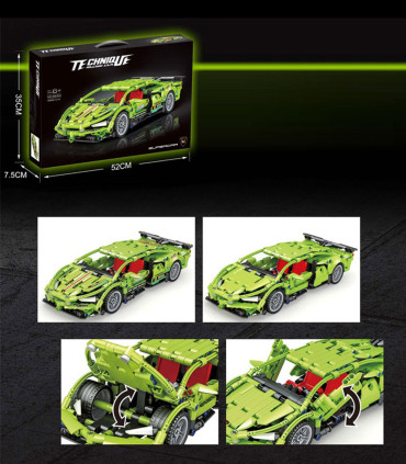 ДЕТСКИ КОНСТРУКТОР ЗЕЛЕНО ЛАМБОРГИНИ 461 ЧАСТИ Armtoys