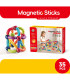 ДЕТСКИ МАГНИТЕН КОНСТРУКТОР ПРЪЧКИ 35 ЧАСТИ Armtoys