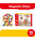 ДЕТСКИ МАГНИТЕН КОНСТРУКТОР ПРЪЧКИ 50 ЧАСТИ Armtoys