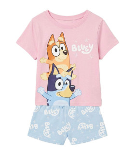ДЕТСКА ЛЯТНА ПИЖАМА BLUEY РОЗОВ 3-6 ГОД. Cerda