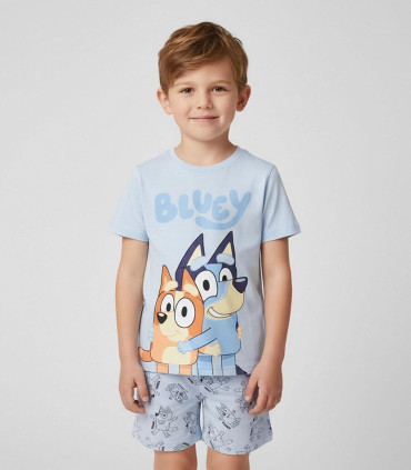 ДЕТСКА ЛЯТНА ПИЖАМА BLUEY СИН 3-6 ГОД. Cerda