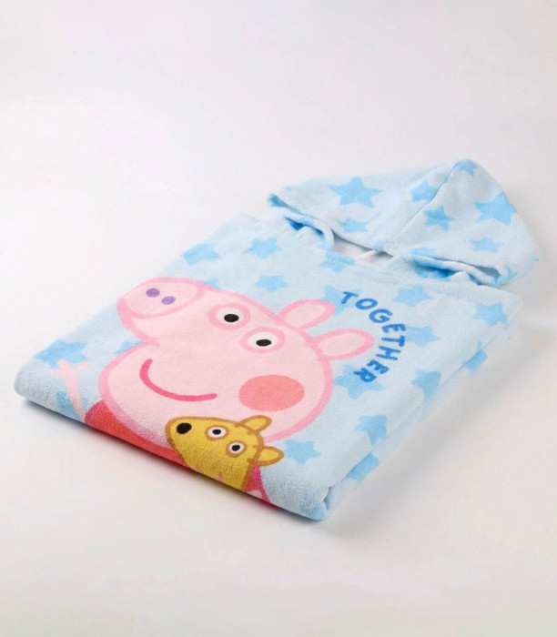ДЕТСКО ХАВЛИЕНО ПОНЧО PEPPA PIG 55Х54 СМ Cerda