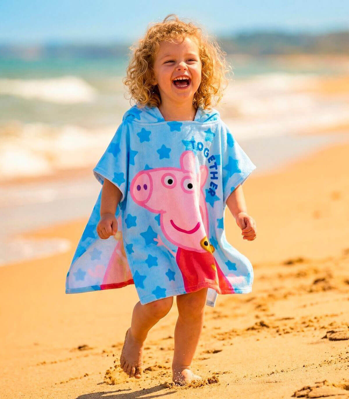 ДЕТСКО ХАВЛИЕНО ПОНЧО PEPPA PIG 55Х54 СМ Cerda
