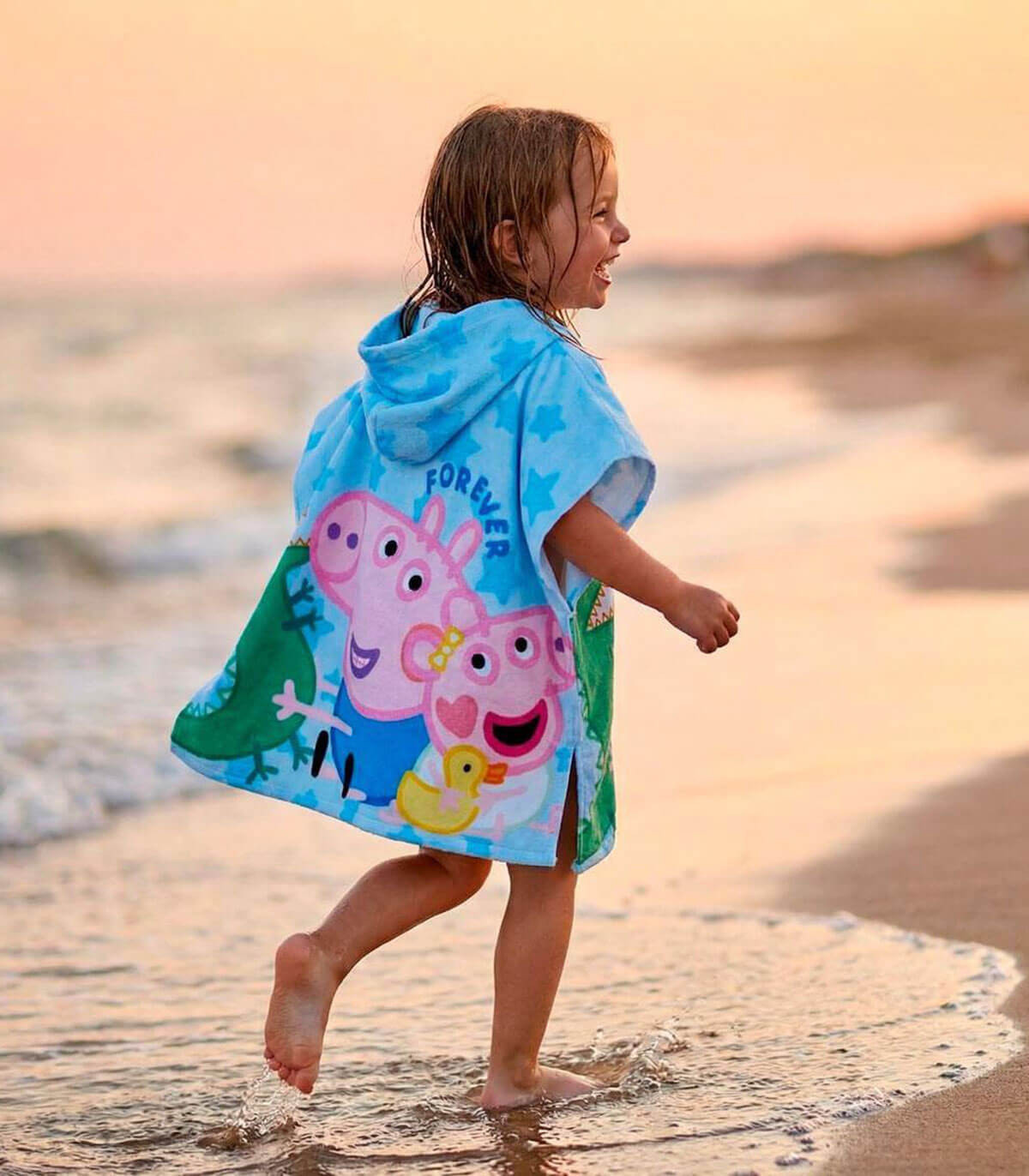 ДЕТСКО ХАВЛИЕНО ПОНЧО PEPPA PIG 55Х54 СМ Cerda