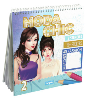 ТЕФТЕР ЗА ОЦВЕТЯВАНЕ MODA CHICH 30 СТР. + 30 СТИКЕРА Europrice