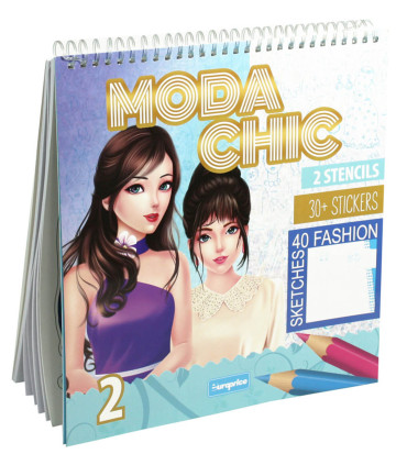 ТЕФТЕР ЗА ОЦВЕТЯВАНЕ MODA CHICH 30 СТР. + 30 СТИКЕРА Europrice