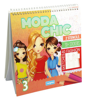 ТЕФТЕР ЗА ОЦВЕТЯВАНЕ MODA CHICH 30 СТР. + 30 СТИКЕРА Europrice