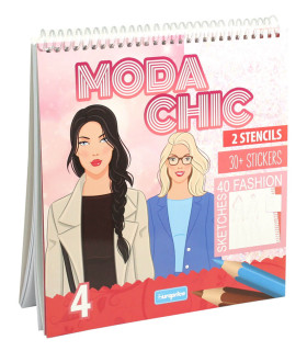 ТЕФТЕР ЗА ОЦВЕТЯВАНЕ MODA CHICH 30 СТР. + 30 СТИКЕРА Europrice
