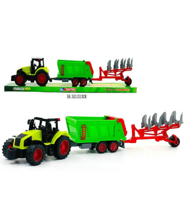 ДЕТСКИ ТРАКТОР С РЕМАРКЕ И БРАНА 59 СМ Armtoys