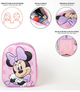 ДЕТСКА РАНИЦА 3D 31 СМ ЛИЛАВО MINNIE Cerda