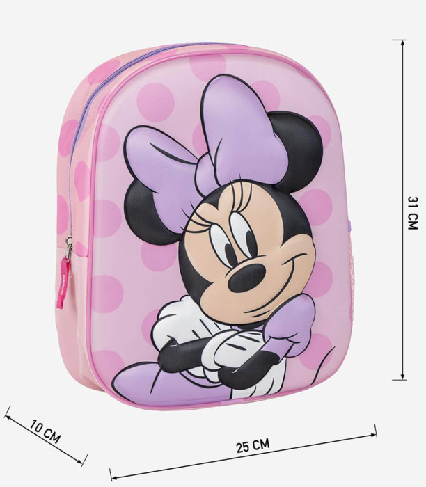 ДЕТСКА РАНИЦА 3D 31 СМ ЛИЛАВО MINNIE Cerda