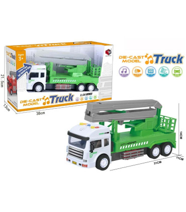 ДЕТСКИ КАМИОН С ВИШКА + ЗВУК В КУТИЯ Armtoys