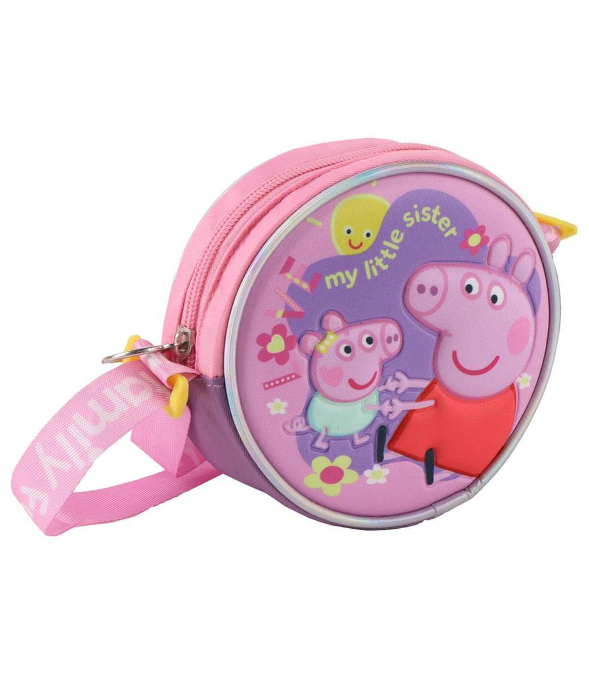 КРЪГЛА ДЕТСКА ЧАНТА ЗА РАМО PEPPA PIG