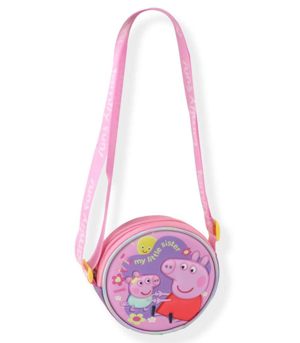 КРЪГЛА ДЕТСКА ЧАНТА ЗА РАМО PEPPA PIG
